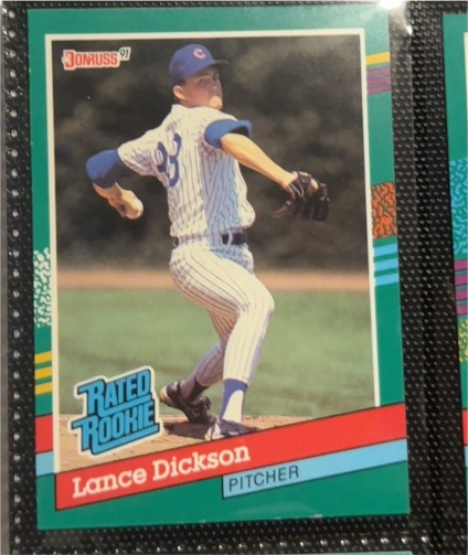 1991 Donruss #424 Lance Dickson — front
