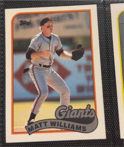 1989 Topps #628 Matt Williams — front