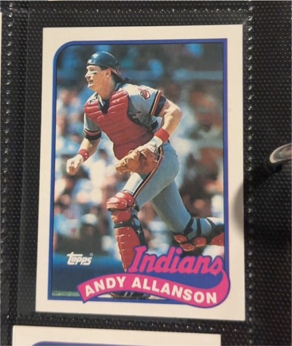 1989 Topps #283 Andy Allanson — front