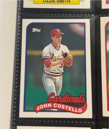 1989 Topps #184 John Costello — front