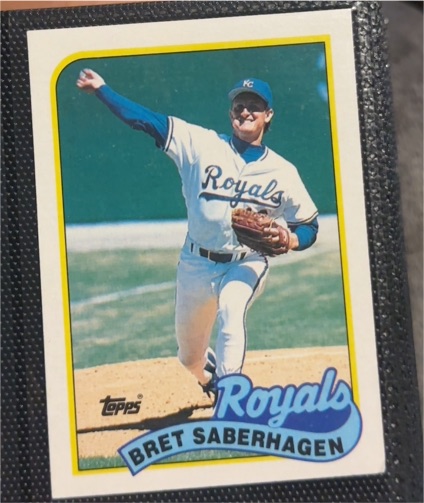 1989 Topps #750 Bret Saberhagen — front