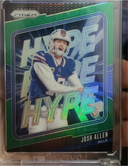 2024 Panini Prizm #13 Josh Allen Hype Green Prizm — front