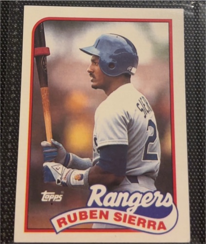 1989 Topps #53 Ruben Sierra Texas Rangers — front