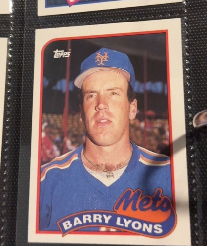 1989 Topps #412 Barry Lyons — front