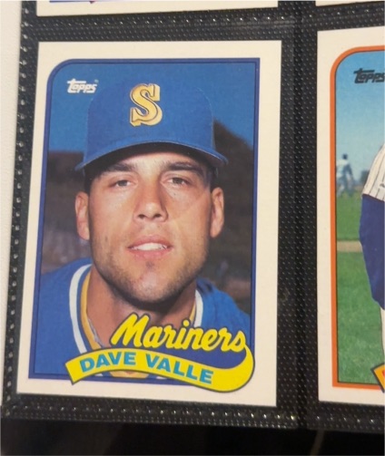 1989 Topps #498 Dave Valle — front