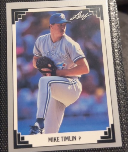 1991 Leaf #525 Mike Timlin — front