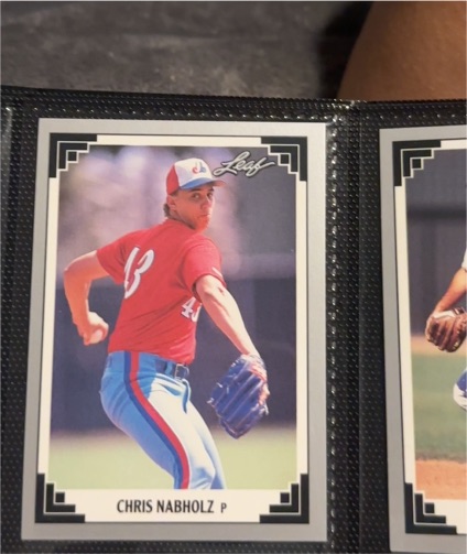 1991 Leaf #416 Chris Nabholz Montreal Expos — front