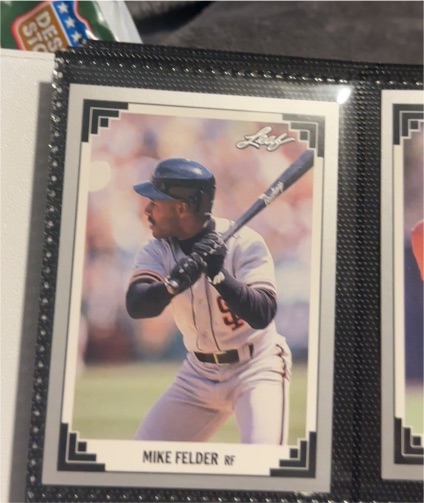 1991 Leaf #22 Mike Felder — front