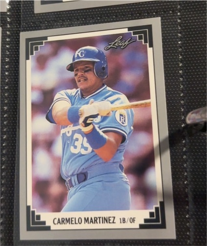 1991 Leaf #467 Carmelo Martinez — front