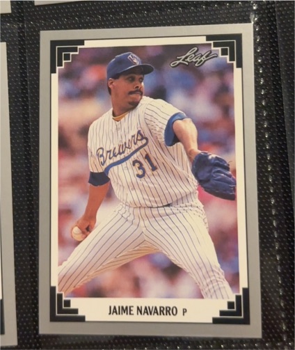 1991 Leaf #409 Jaime Navarro — front