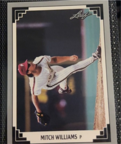 1991 Leaf #420 Mitch Williams — front
