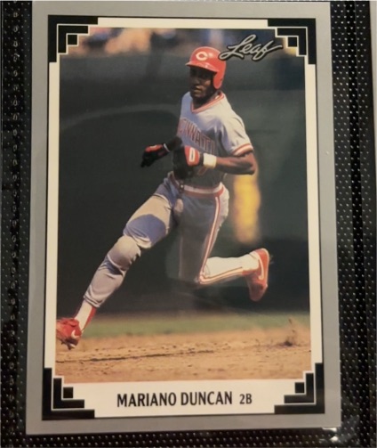 1991 Leaf #494 Mariano Duncan — front