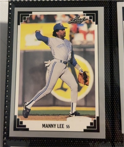 1991 Leaf #399 Manny Lee — front