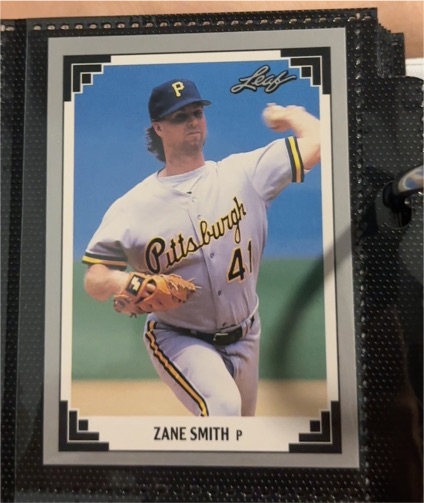 1991 Leaf #495 Zane Smith — front