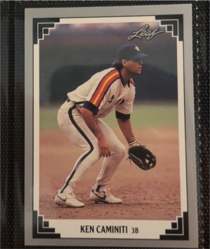 1991 Leaf #502 Ken Caminiti — front