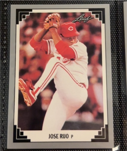 1991 Leaf #326 Jose Rijo — front