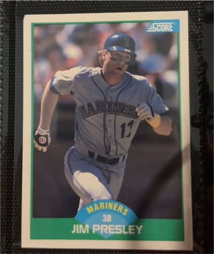 1989 Score #73 Jim Presley — front