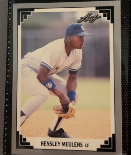 1991 Leaf #349 Hensley Meulens — front