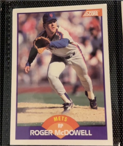 1989 Score #281 Roger McDowell — front