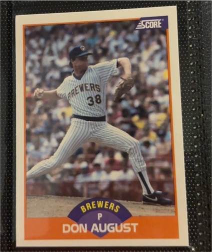 1989 Score #419 Don August — front