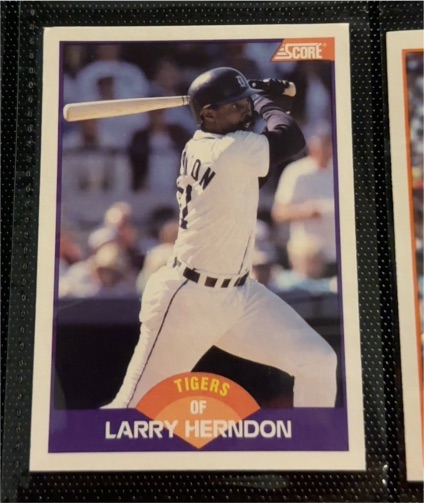 1989 Score #279 Larry Herndon — front
