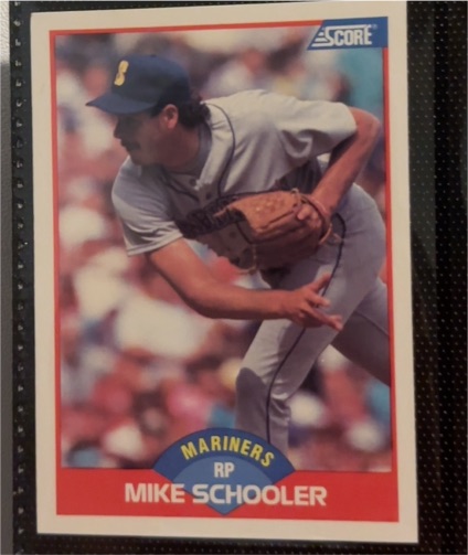 1989 Score #528 Mike Schooler — front