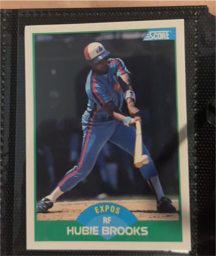 1989 Score #53 Hubie Brooks — front