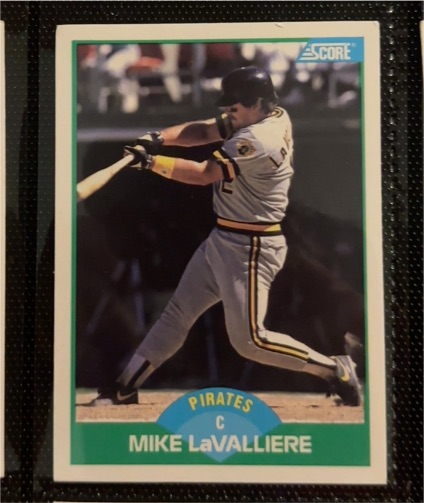 1989 Score #33 Mike LaValliere — front