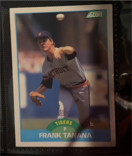 1989 Score #112 Frank Tanana — front
