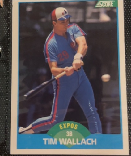 1989 Score #220 Tim Wallach — front