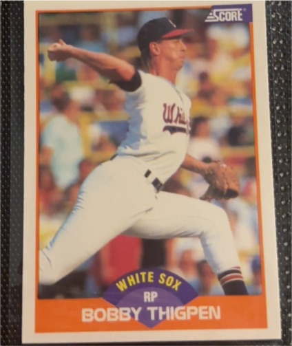 1989 Score #399 Bobby Thigpen — front
