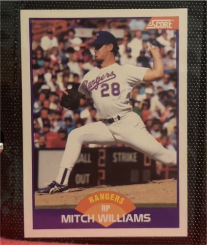 1989 Score #301 Mitch Williams — front