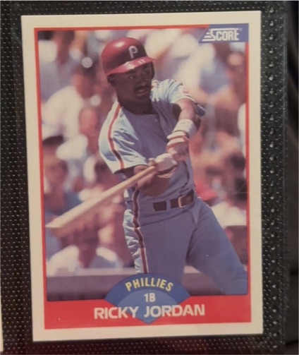 1989 Score #548 Ricky Jordan — front