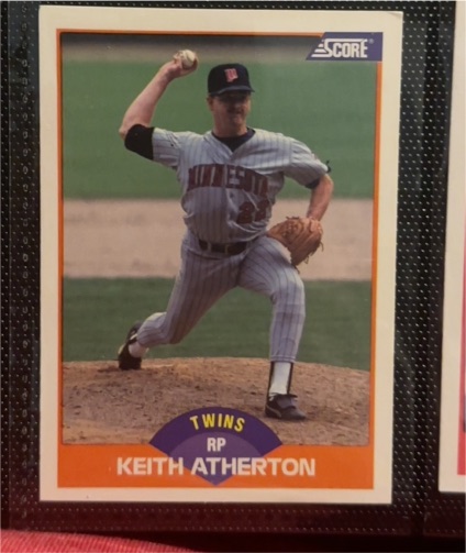 1989 Score #382 Keith Atherton — front