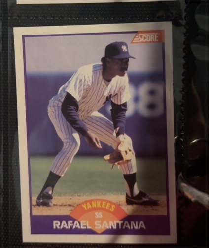 1989 Score #296 Rafael Santana — front