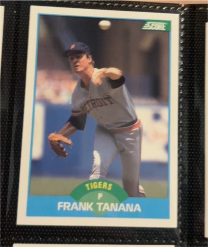 1989 Score #112 Frank Tanana — front