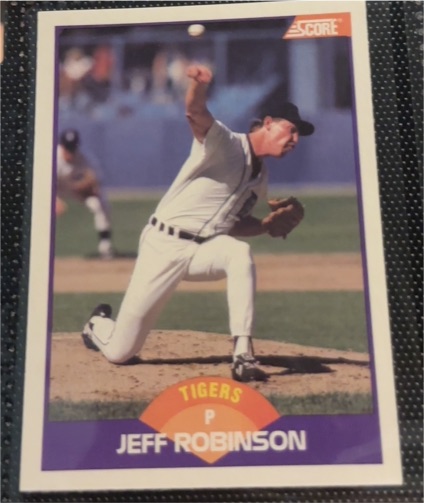 1989 Score #284 Jeff Robinson — front