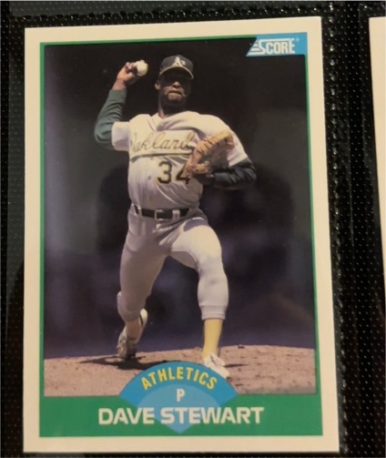 1989 Score #32 Dave Stewart — front