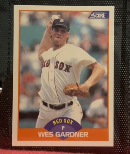 1989 Score #412 Wes Gardner — front