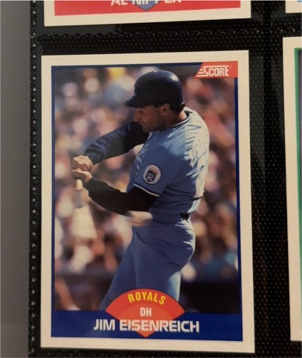 1989 Score #594 Jim Eisenreich — front