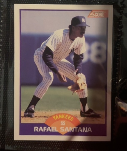 1989 Score #296 Rafael Santana — front