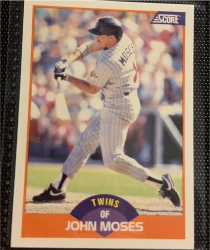 1989 Score #432 John Moses — front