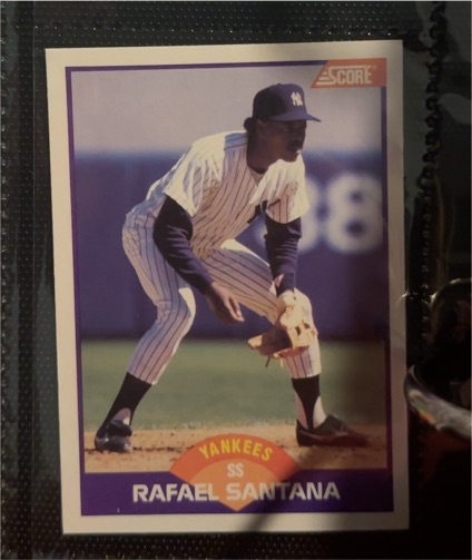 1989 Score #319 Rafael Santana — front