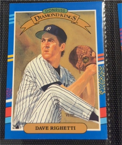 1990 Donruss Diamond Kings #21 Dave Righetti — front