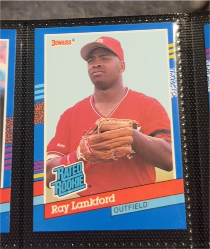 1991 Donruss #43 Ray Lankford — front