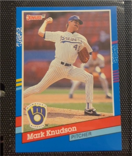 1991 Donruss #328 Mark Knudson — front