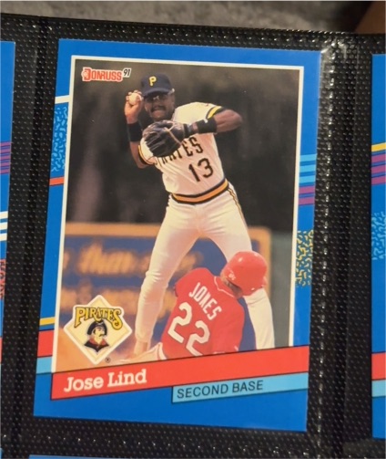 1991 Donruss #58 Jose Lind — front