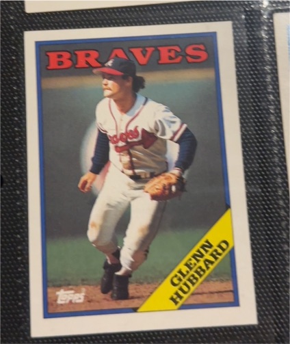 1988 Topps #325 Glenn Hubbard — front