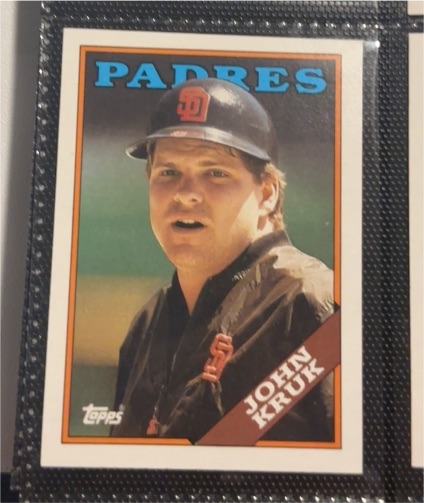 1988 Topps #596 John Kruk — front