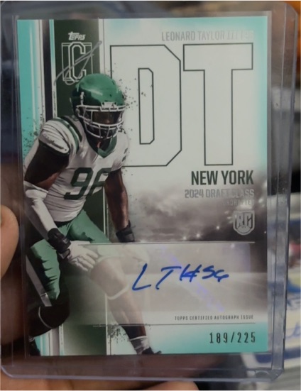 2024 Topps Signature Class #RCA-LT Leonard Taylor III — front